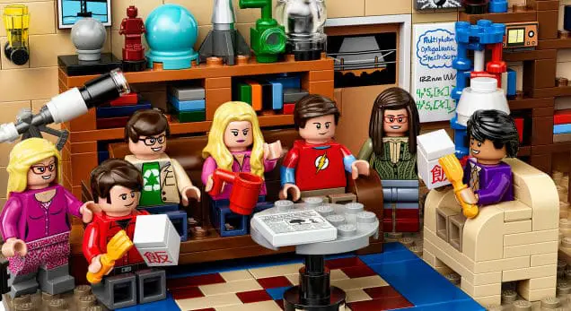 The Big Bang Theory cast in Sheldon and Leonard's apartment