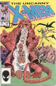 Uncanny X-Men #187 (Nov. 1984) featuring Dire Wraiths and cameo from ROM