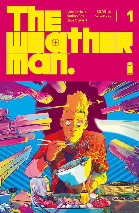 The Weatherman #1 - Second Printing Cover by Nathan Fox