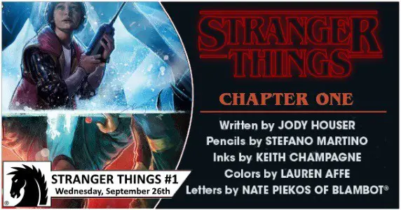 STRANGER THINGS 1 (9.4) 1 OF 4 DARK HORSE (b061) 